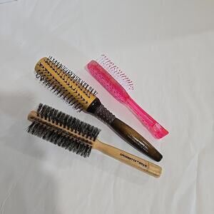 Set of 3 Spornette Style & Detangle Hair Brushes Vintage